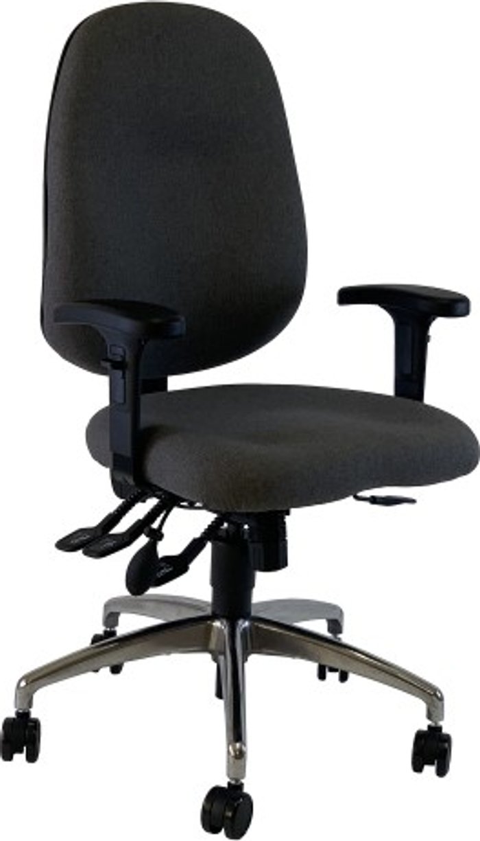 Office Monster | UNI UNI 4 Ergonomic Task Operator Chair Xtreme Havana Black fabric Chrome Base Height Adjustable Arms UNI UNI 4 Ergonomic Task Operator Chair Xtreme Havana Black fabric Chrome Base Height Adjustable Arms