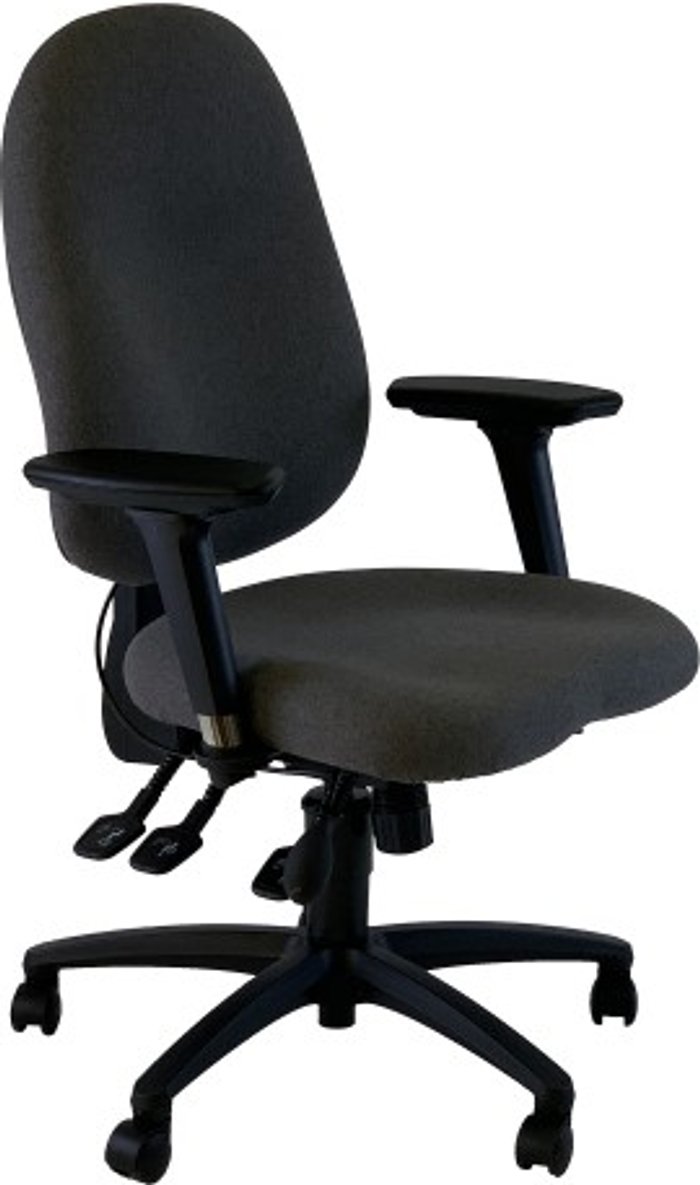 Office Monster | UNI UNI 5 Ergonomic Task Operator Chair Havana Black Multi-function Arms UNI UNI 5 Ergonomic Task Operator Chair Havana Black Multi-function Arms