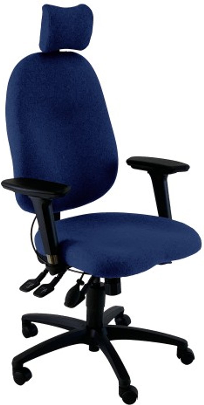 Office Monster | UNI UNI 5 Ergonomic Task Operator Chair Scuba Blue Multi-function Arms Headrest UNI UNI 5 Ergonomic Task Operator Chair Scuba Blue Multi-function Arms Headrest