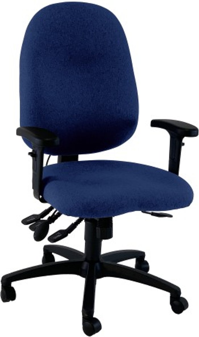 Office Monster | UNI UNI 5 Ergonomic Task Operator Chair Scuba Blue Height Adjustable Arms UNI UNI 5 Ergonomic Task Operator Chair Scuba Blue Height Adjustable Arms