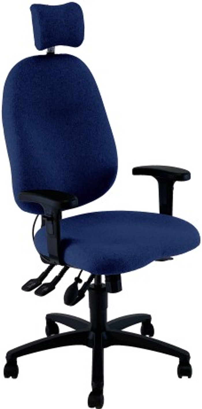 Office Monster | UNI UNI 5 Ergonomic Task Operator Chair Scuba Blue Height Adjustable Arms Headrest UNI UNI 5 Ergonomic Task Operator Chair Scuba Blue Height Adjustable Arms Headrest