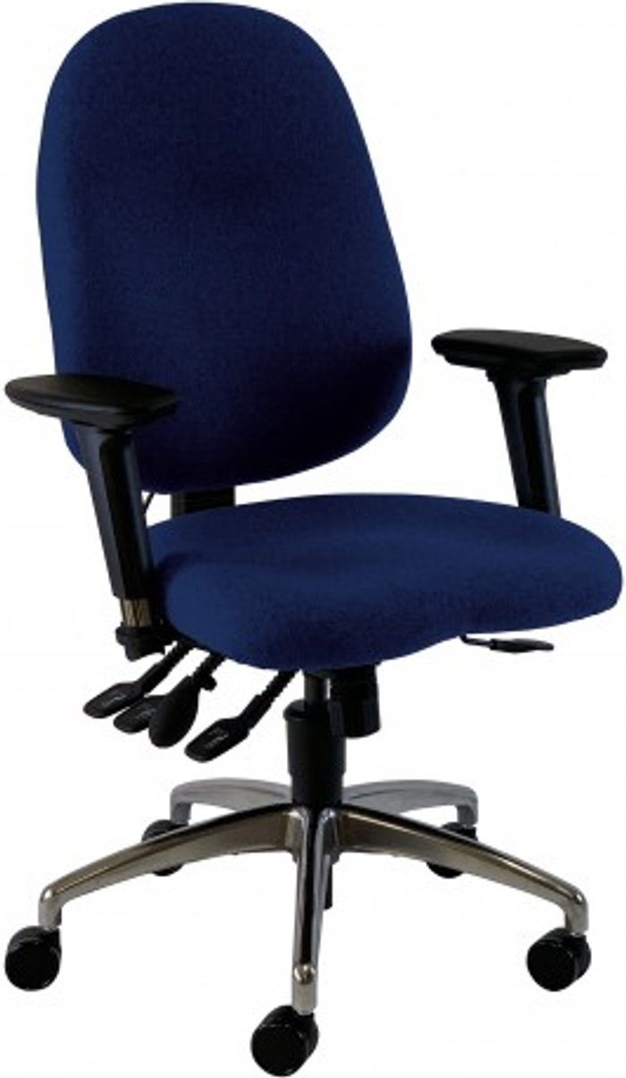 Office Monster | UNI UNI 5 Ergonomic Task Operator Chair Scuba Blue Chrome Base Multi-function Arms UNI UNI 5 Ergonomic Task Operator Chair Scuba Blue Chrome Base Multi-function Arms