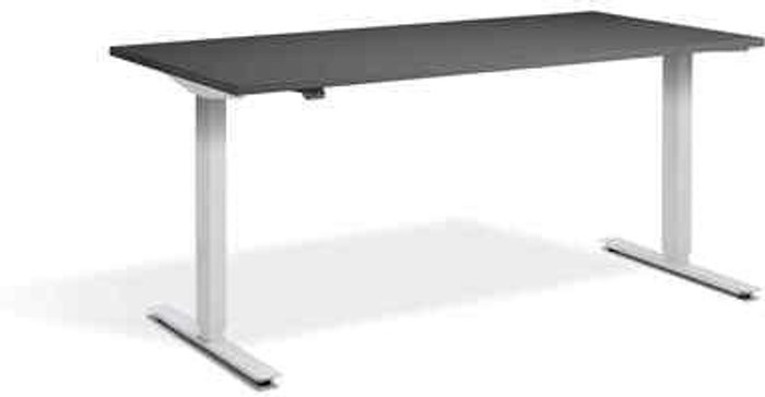 Office Monster | Lavoro Zero Dual Motor Desk 1600 x 700mm / White / Black Lavoro Zero Dual Motor Desk 1600 x 700mm / White / Black