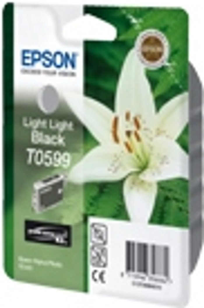 Currys Business | Epson Epson T0599 Ink Cartridge Ultra Chrome K3 Lily Light Light Black C13T05994010 Epson Epson T0599 Ink Cartridge Ultra Chrome K3 Lily Light Light Black C13T05994010