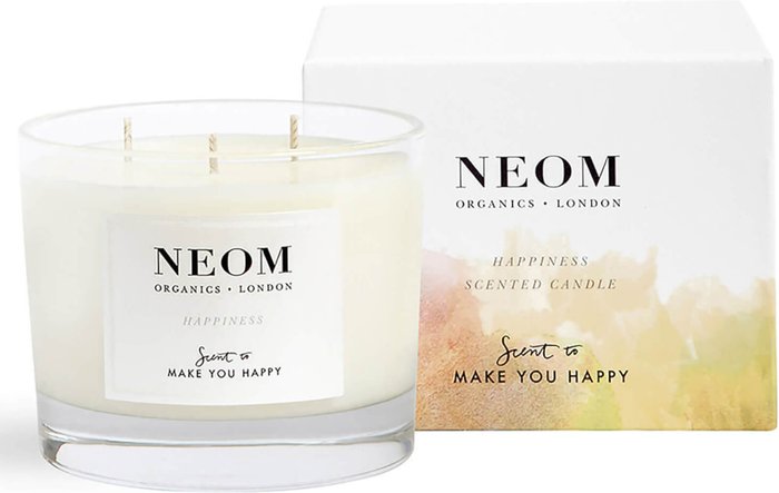 The Hut UK | Neom NEOM Happiness Scented 3 Wick Candle Neom NEOM Happiness Scented 3 Wick Candle