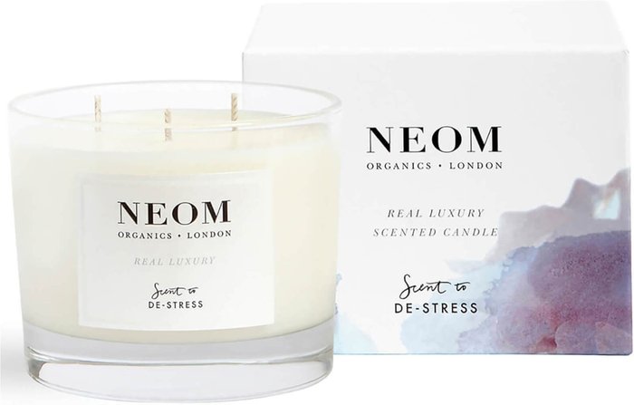 The Hut UK | Neom NEOM Real Luxury De-Stress Scented 3 Wick Candle Neom NEOM Real Luxury De-Stress Scented 3 Wick Candle