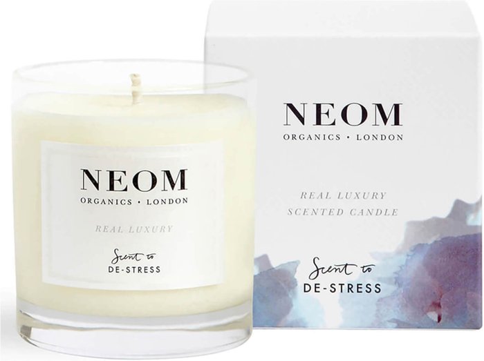 Mankind UK | Neom NEOM Real Luxury De-Stress Scented 1 Wick Candle Neom NEOM Real Luxury De-Stress Scented 1 Wick Candle