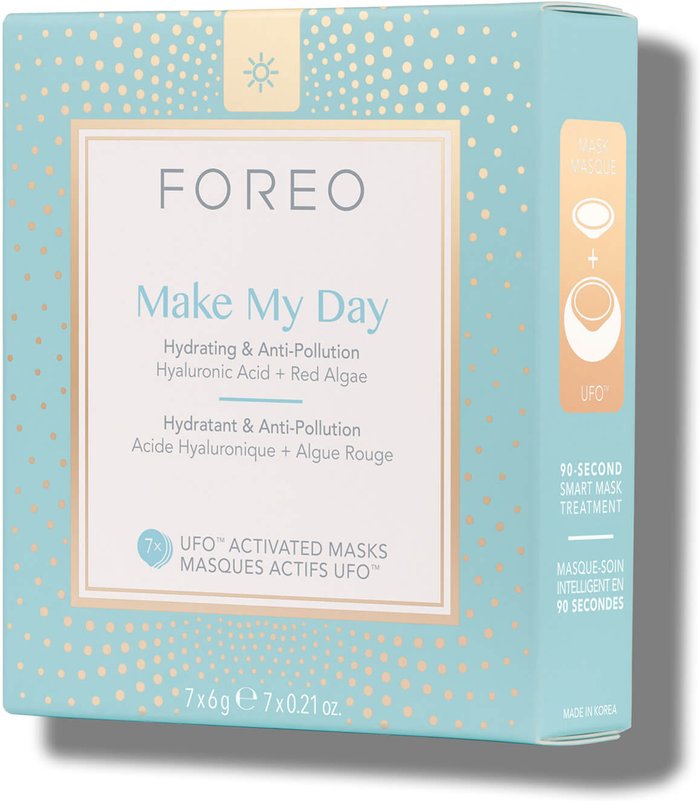 Mankind UK | Foreo FOREO Make My Day UFO/UFO Mini Anti-Pollution and so Hydrating Face Mask (7 Pack) Foreo FOREO Make My Day UFO/UFO Mini Anti-Pollution and so Hydrating Face Mask (7 Pack)