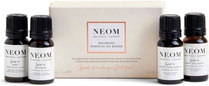The Hut UK | Neom NEOM Essential Oil Blends 4 x 10ml (Worth £80.00) Neom NEOM Essential Oil Blends 4 x 10ml (Worth £80.00)
