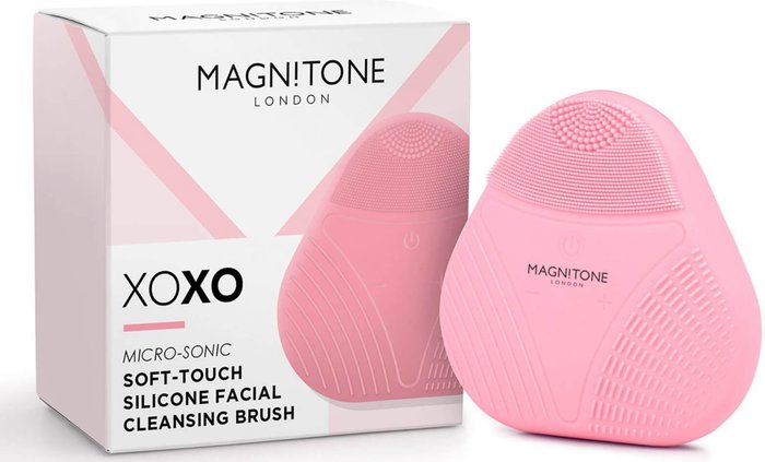 Mankind UK | MAGNITONE MAGNITONE XOXO Micro-Sonic SoftTouch Facial Cleansing Brush - Pink MAGNITONE MAGNITONE XOXO Micro-Sonic SoftTouch Facial Cleansing Brush - Pink