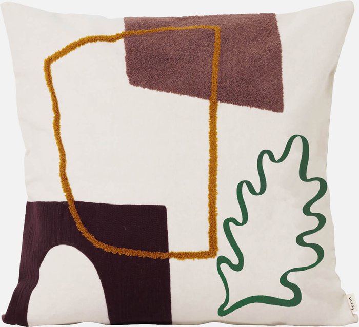 The Hut UK | Ferm Living Ferm Living Mirage Cushion - Leaf Ferm Living Ferm Living Mirage Cushion - Leaf
