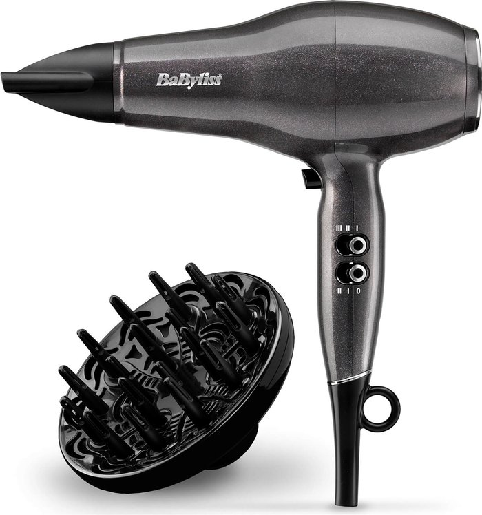 Mankind UK | Babyliss Babyliss Platinum Diamond Hair Dryer - Grey Babyliss Babyliss Platinum Diamond Hair Dryer - Grey