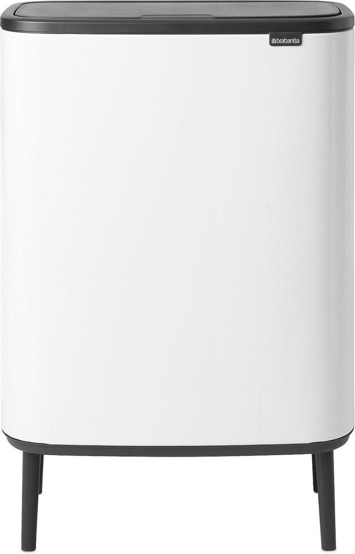 The Hut UK | Brabantia Brabantia Bo Touch Bin Hi - 2 x 30 Litre - White Brabantia Brabantia Bo Touch Bin Hi - 2 x 30 Litre - White