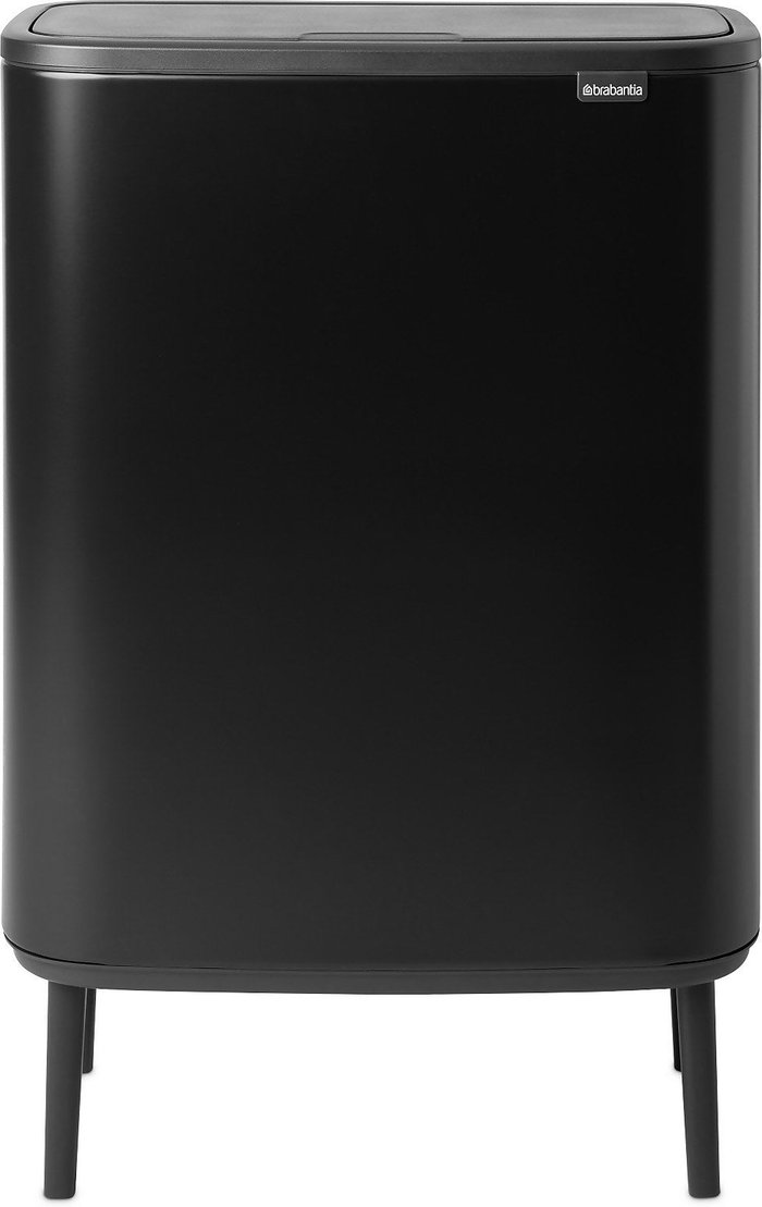 The Hut UK | Brabantia Brabantia Bo Touch Bin Hi - 2 x 30 Litre - Matt Black Brabantia Brabantia Bo Touch Bin Hi - 2 x 30 Litre - Matt Black