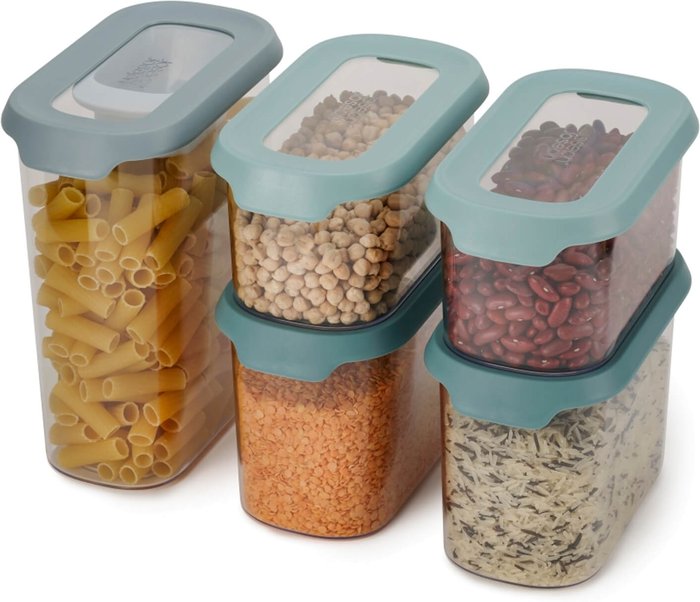 The Hut UK | Joseph Joseph Joseph Joseph CupboardStore 5 Piece Food Storage Set - Opal Joseph Joseph Joseph Joseph CupboardStore 5 Piece Food Storage Set - Opal