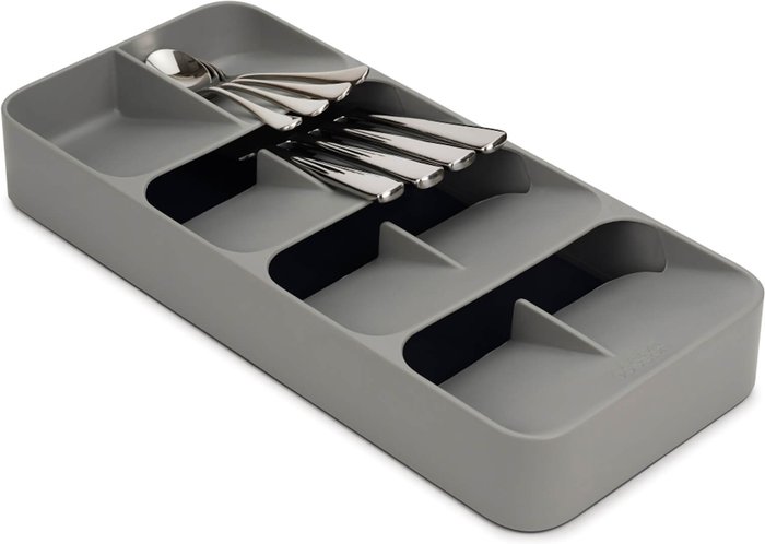 The Hut UK | Joseph Joseph Joseph Joseph DrawerStore Large Compact Cutlery Organiser - Grey Joseph Joseph Joseph Joseph DrawerStore Large Compact Cutlery Organiser - Grey