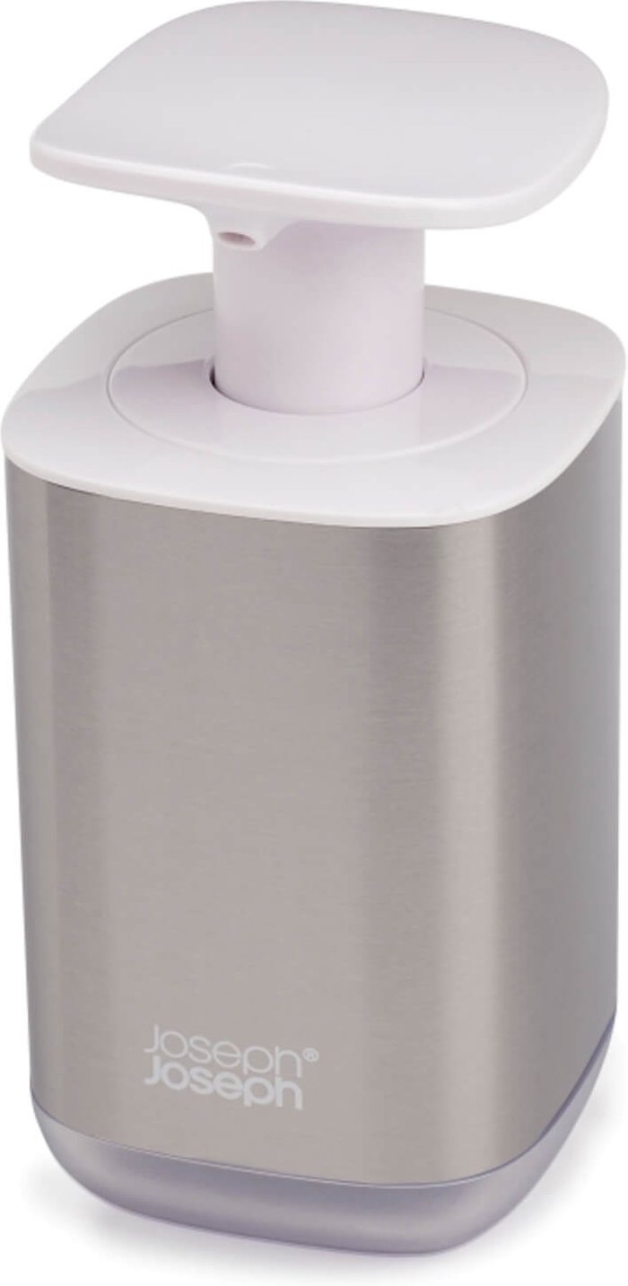 The Hut UK | Joseph Joseph Joseph Joseph Presto Steel Soap Dispenser - White Joseph Joseph Joseph Joseph Presto Steel Soap Dispenser - White