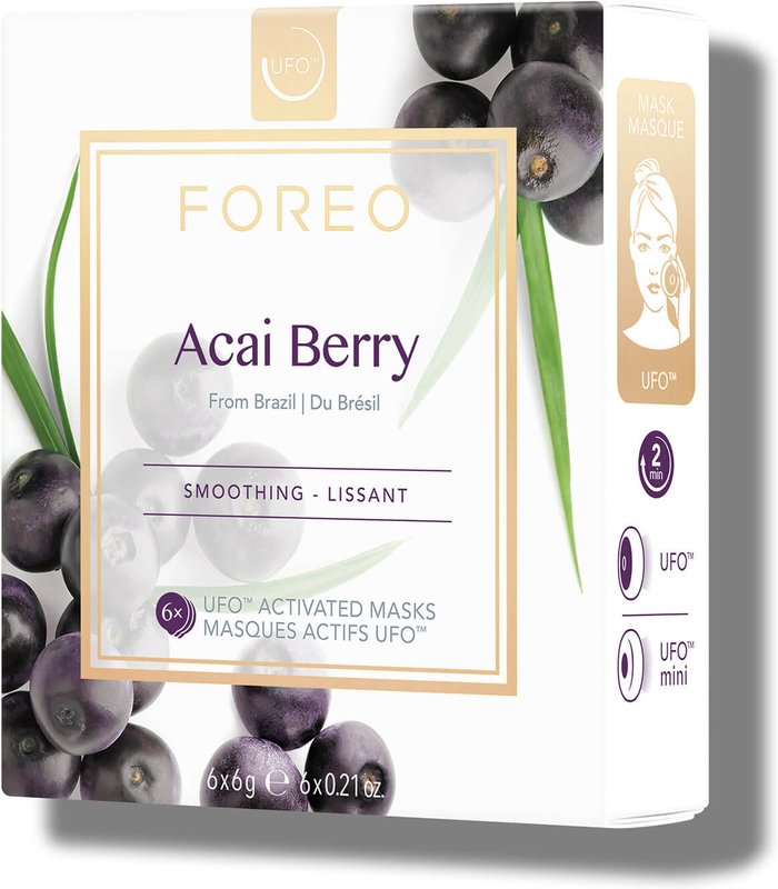 Mankind UK | Foreo FOREO Acai Berry UFO/UFO Mini Firming Face Mask for Ageing Skin (6 Pack) Foreo FOREO Acai Berry UFO/UFO Mini Firming Face Mask for Ageing Skin (6 Pack)