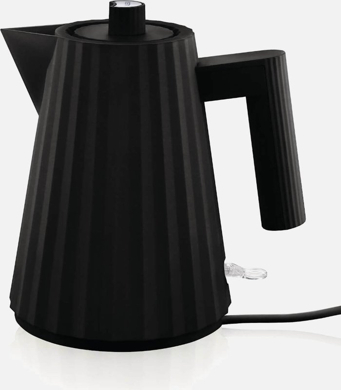 The Hut UK | Alessi Alessi Electric Kettle - Plisse Black - 1L Alessi Alessi Electric Kettle - Plisse Black - 1L