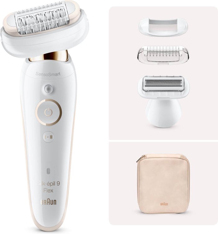 Mankind UK | Braun BRAUN Silk-épil 9 9002 Flex Wet & Dry Epilator - White Braun BRAUN Silk-épil 9 9002 Flex Wet & Dry Epilator - White