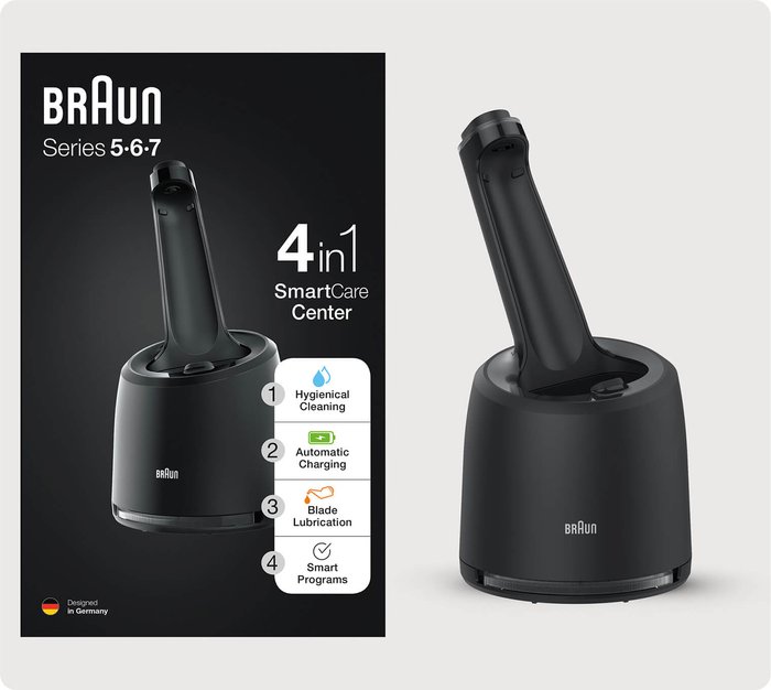 Mankind UK | Braun Braun BRASP6280 4-in-1 SmartCare Cleaning Center for Series 5, 6, and 7 Electric Shaver - Black Braun Braun BRASP6280 4-in-1 SmartCare Cleaning Center for Series 5, 6, and 7 Electric Shaver - Black