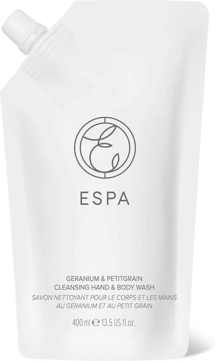 Mankind UK | ESPA ESPA Geranium and Petitgrain Cleansing Hand and Body Wash 400ml ESPA ESPA Geranium and Petitgrain Cleansing Hand and Body Wash 400ml