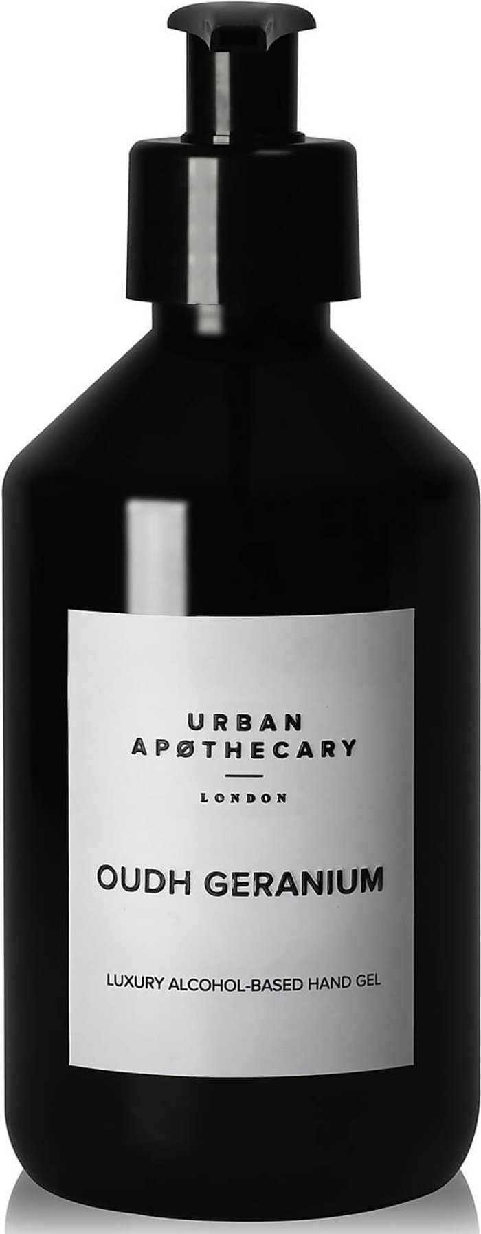 The Hut UK | Urban Apothecary Urban Apothecary Oudh Geranium Luxury Hand Sanitiser Gel - 300ml Urban Apothecary Urban Apothecary Oudh Geranium Luxury Hand Sanitiser Gel - 300ml