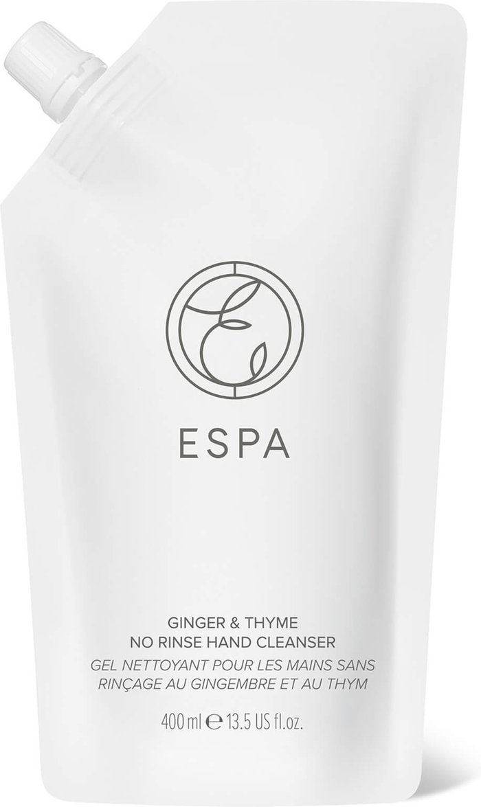 The Hut UK | ESPA ESPA Essentials No Rinse Hand Cleanser 400ml - Ginger and Thyme ESPA ESPA Essentials No Rinse Hand Cleanser 400ml - Ginger and Thyme
