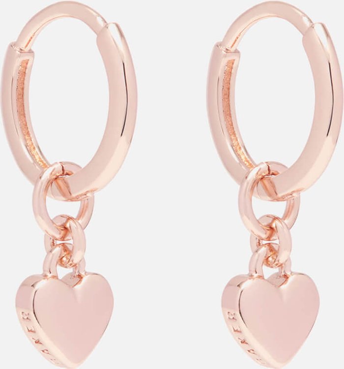 The Hut UK | Ted Baker Ted Baker Women's Harrie: Tiny Heart Huggie Earrings - Rose Gold Ted Baker Ted Baker Women's Harrie: Tiny Heart Huggie Earrings - Rose Gold