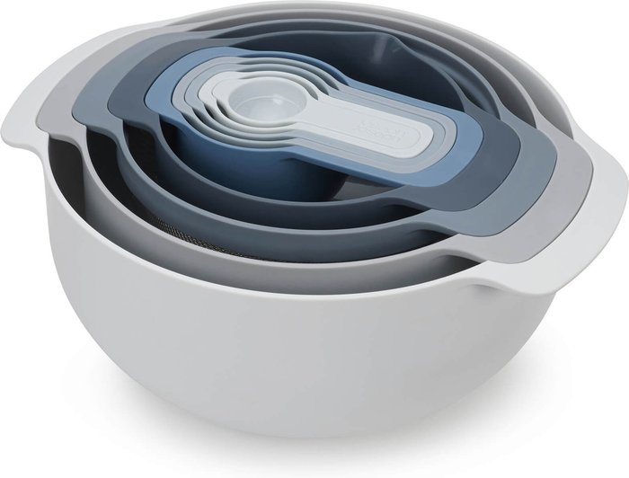 The Hut UK | Joseph Joseph Joseph Joseph Editions Nest 9 Piece Food Preparation Set - Sky Joseph Joseph Joseph Joseph Editions Nest 9 Piece Food Preparation Set - Sky