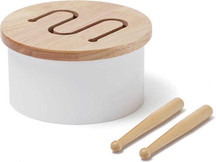 The Hut UK | Kids Concept Kids Concept Drum Mini - White Kids Concept Kids Concept Drum Mini - White