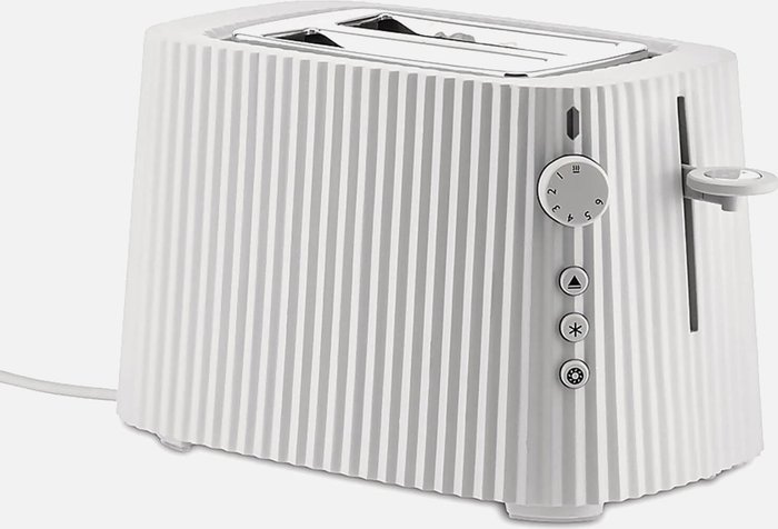 The Hut UK | Alessi Alessi Toaster - Plisse White Alessi Alessi Toaster - Plisse White