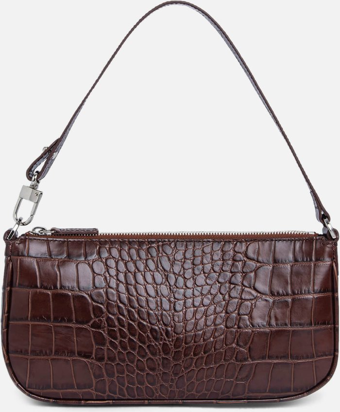 The Hut UK | BY FAR BY FAR Women's Rachel Croco Bag - Nutella BY FAR BY FAR Women's Rachel Croco Bag - Nutella