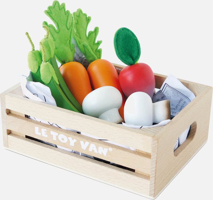 The Hut UK | Le Toy Van Le Toy Van Honeybake 'Five a Day' Vegetables Set Le Toy Van Le Toy Van Honeybake 'Five a Day' Vegetables Set