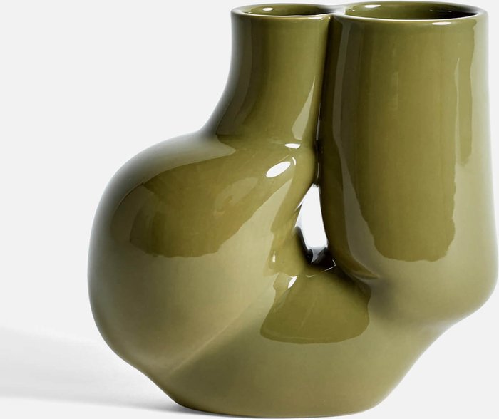 The Hut UK | Hay HAY WS Chubby Vase - Olive Hay HAY WS Chubby Vase - Olive