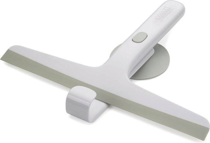 The Hut UK | Joseph Joseph Joseph Joseph EasyStore Slimline Squeegee with Storage Hook - Grey Joseph Joseph Joseph Joseph EasyStore Slimline Squeegee with Storage Hook - Grey