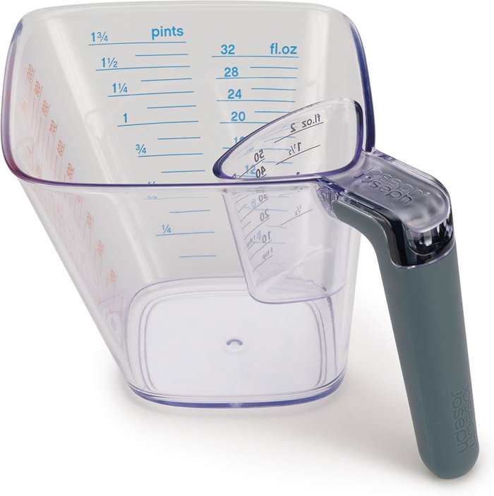 The Hut UK | Joseph Joseph Joseph Joseph Align 2-Piece Easy-Read Measuring Jug Set - Grey Joseph Joseph Joseph Joseph Align 2-Piece Easy-Read Measuring Jug Set - Grey
