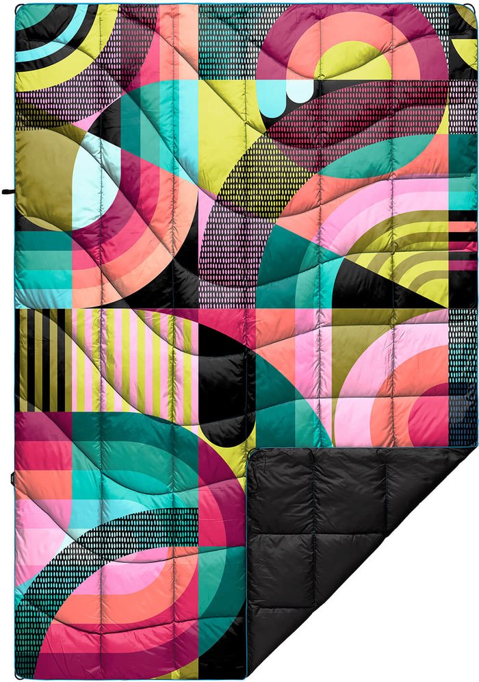The Hut UK | Rumpl Rumpl Printed Nanoloft Puffy Blanket - Chromatic Voyage - Jessie & Katey Rumpl Rumpl Printed Nanoloft Puffy Blanket - Chromatic Voyage - Jessie & Katey