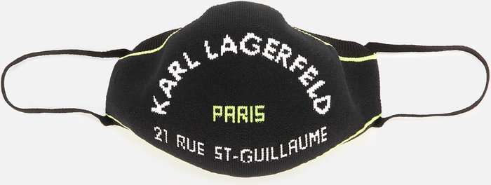 The Hut UK | Karl Lagerfeld Karl Lagerfeld Women's Rsg Knit Face Mask Line - Black Karl Lagerfeld Karl Lagerfeld Women's Rsg Knit Face Mask Line - Black