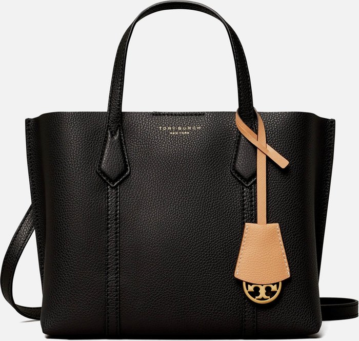 The Hut UK | TORY BURCH Tory Burch Women's Perry Small Triple Compartment Tote Bag - Black TORY BURCH Tory Burch Women's Perry Small Triple Compartment Tote Bag - Black