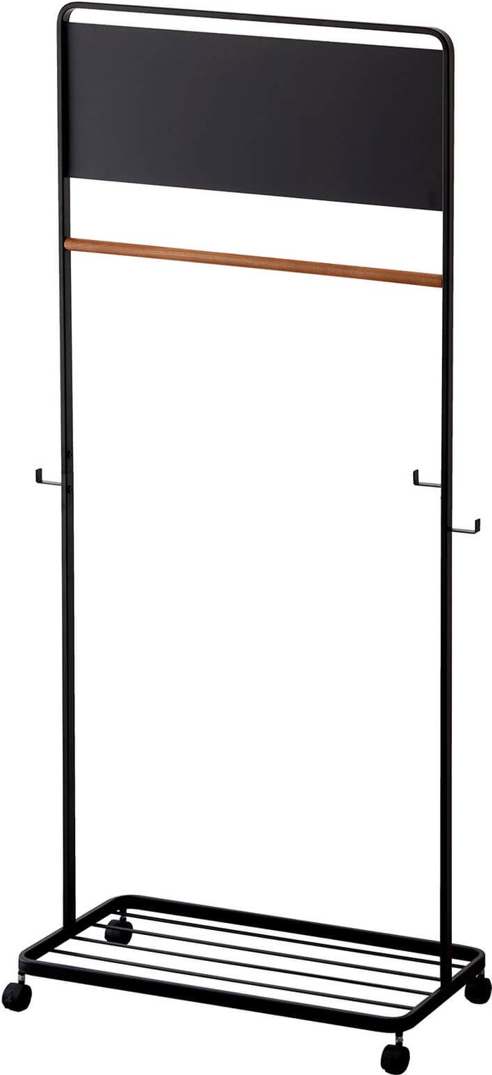 The Hut UK | Yamazaki Yamazaki Tower Kids Coat Rack With Panel - Black Yamazaki Yamazaki Tower Kids Coat Rack With Panel - Black