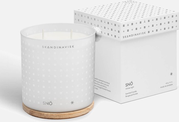 The Hut UK | SKANDINAVISK SKANDINAVISK Scented 2 Wick Candle - Sno - 400g SKANDINAVISK SKANDINAVISK Scented 2 Wick Candle - Sno - 400g
