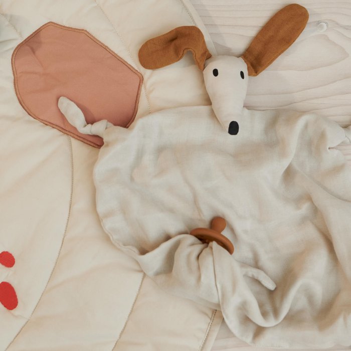 The Hut UK | Liewood Liewood Agnete Cuddle Cloth - Dog Sandy - One Size Liewood Liewood Agnete Cuddle Cloth - Dog Sandy - One Size