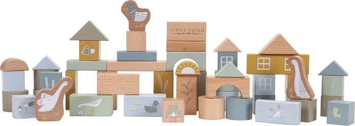 The Hut UK | Little Dutch Little Dutch Little Dutch Building Blocks - Blue Little Dutch Little Dutch Little Dutch Building Blocks - Blue
