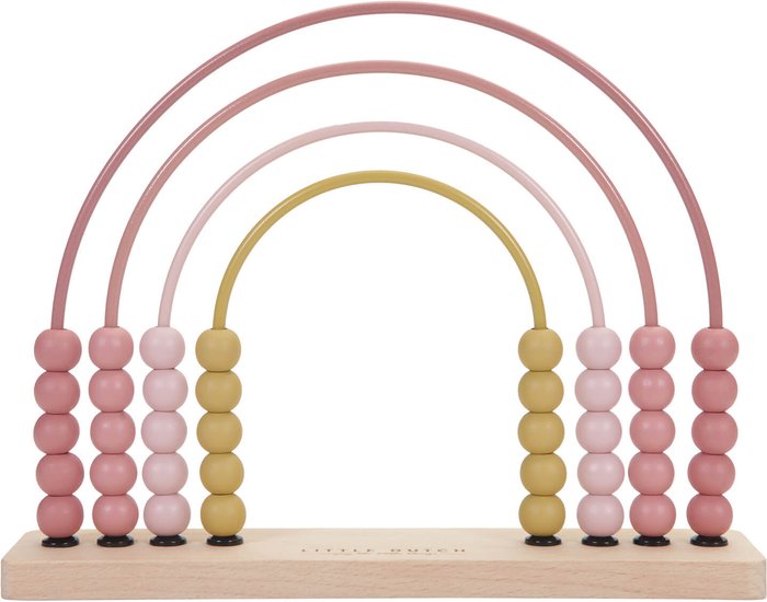 The Hut UK | Little Dutch Little Dutch Rainbow Abacus - Pink Little Dutch Little Dutch Rainbow Abacus - Pink