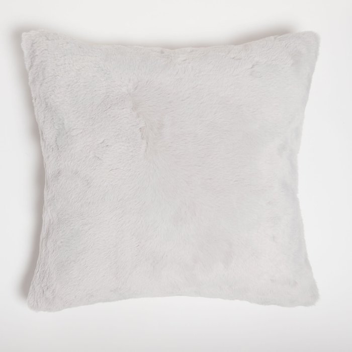 The Hut UK | ïn home ïn home Recycled Polyester Faux Fur Cushion - Grey ïn home ïn home Recycled Polyester Faux Fur Cushion - Grey