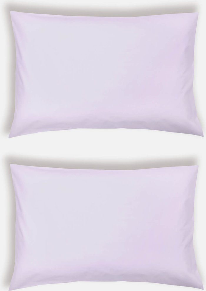 The Hut UK | ïn home ïn home 200 Thread Count 100% Organic Cotton Pillowcase Pair - Lilac ïn home ïn home 200 Thread Count 100% Organic Cotton Pillowcase Pair - Lilac