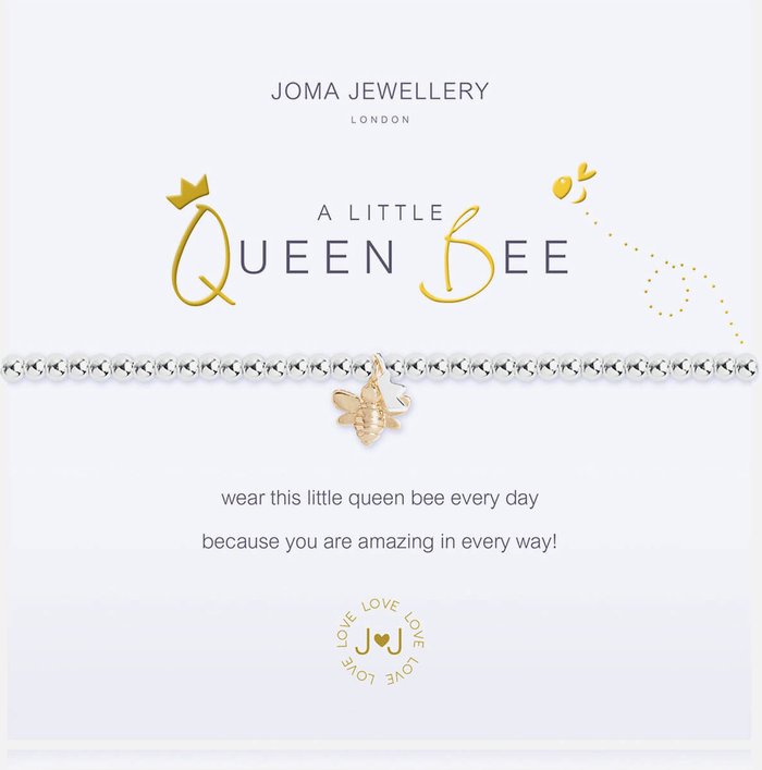 The Hut UK | Joma Jewellery Joma Jewellery A Little Queen Bee Bracelet - Silver/Gold Joma Jewellery Joma Jewellery A Little Queen Bee Bracelet - Silver/Gold