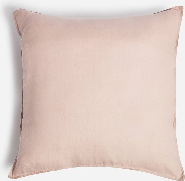 The Hut UK | ïn home ïn home Linen Cushion - Pink - 65x65cm ïn home ïn home Linen Cushion - Pink - 65x65cm