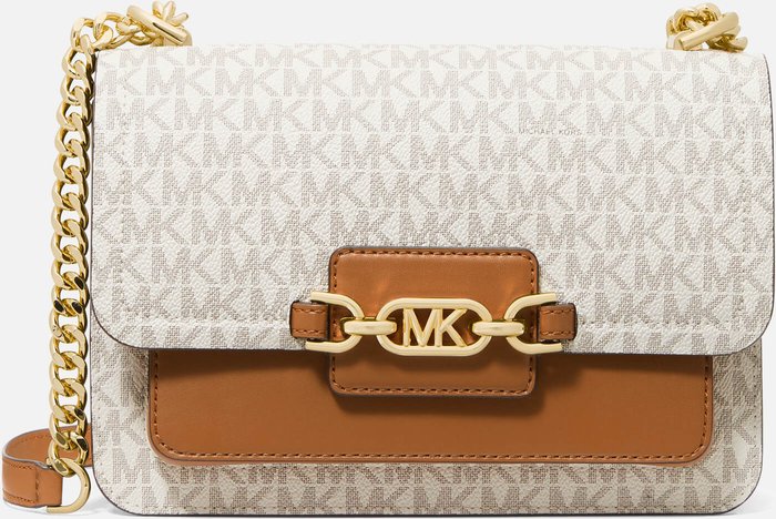 The Hut UK | MICHAEL Michael Kors MICHAEL Michael Kors Women's Heather Large Shoulder Bag - Vanilla/Acorn MICHAEL Michael Kors MICHAEL Michael Kors Women's Heather Large Shoulder Bag - Vanilla/Acorn
